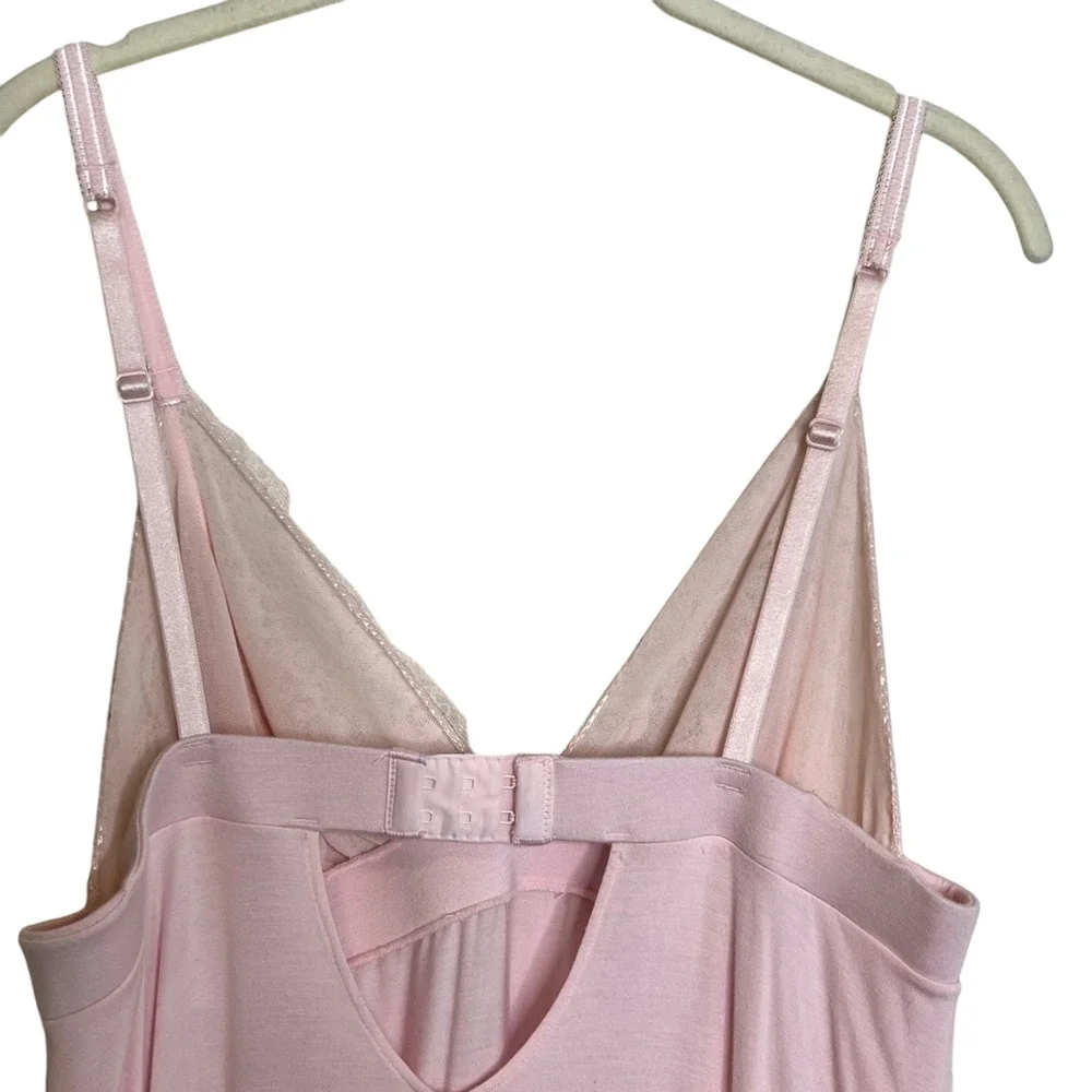 Jezebel Womens Demure Chemise XL Pink Babydoll Lingerie Coquette Sexy